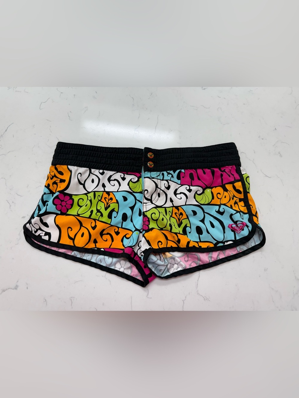 Roxy Board Shorts Swim Colorful Juniors Size 5
